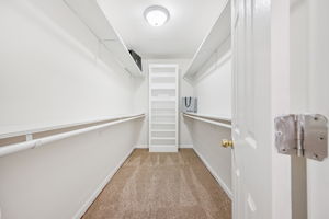One of Two Walk-In Closets