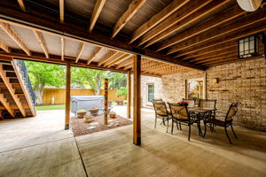 Covered Patio to Backyard & Hot Tub