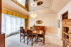 Formal Dining Room w Cove Ceiling