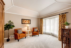 Formal Living Room w Cove Ceiling