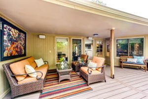 Beautiful Covered Deck Area