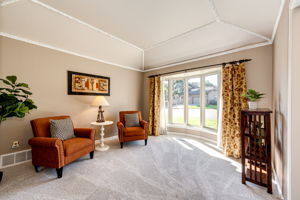 Formal Living Room w Tray Ceiling