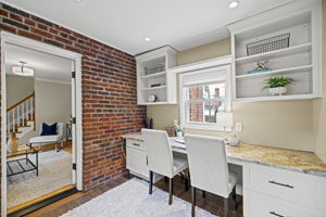 Office/laundry room addition off the living room