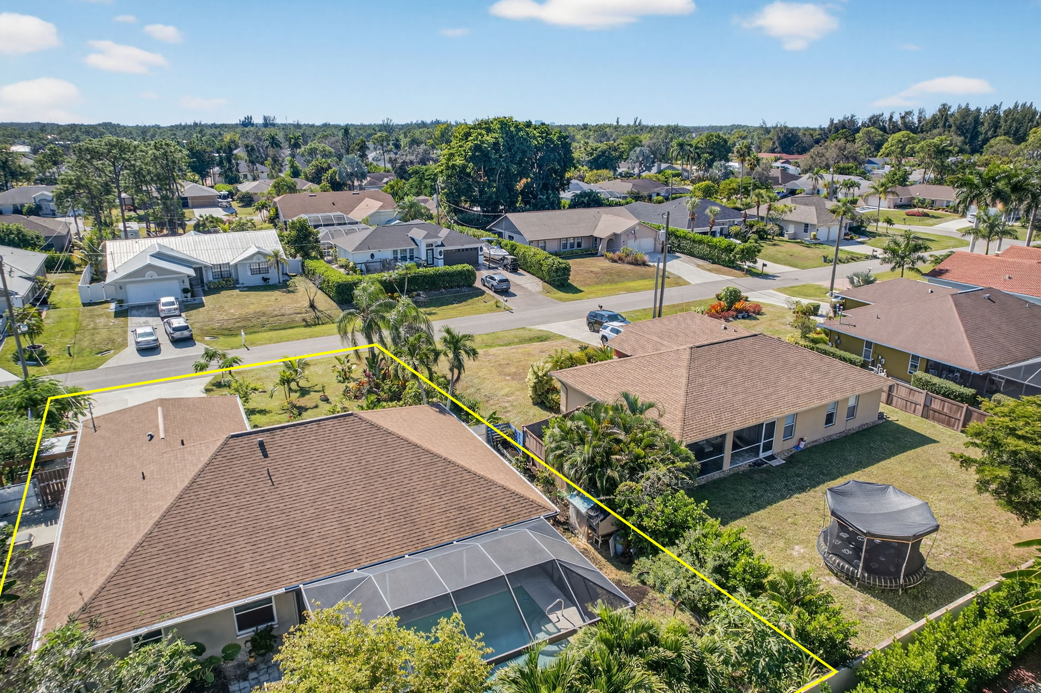 Aerial Rear Exterior - lot line