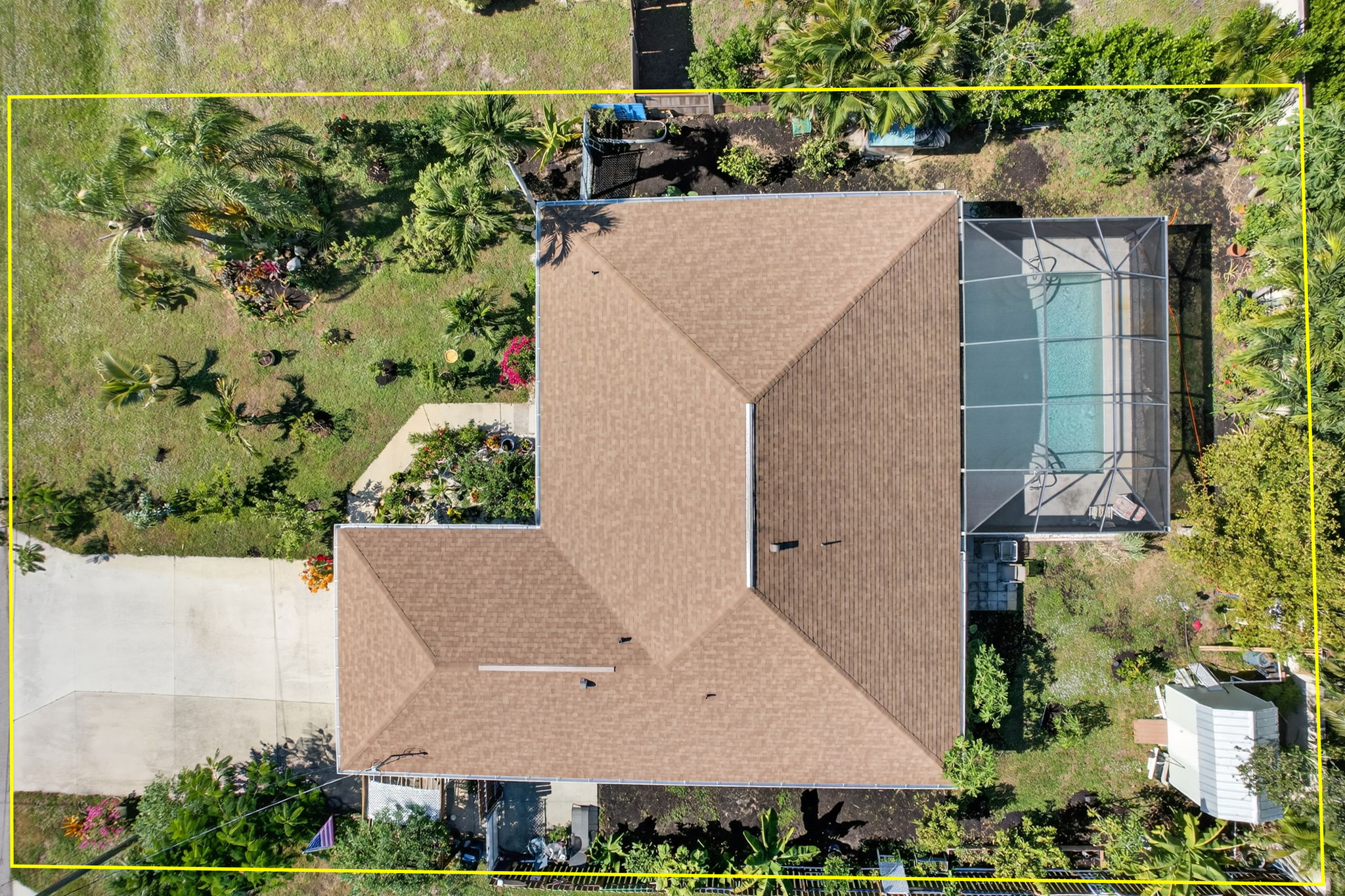 Aerial Overview - lot line