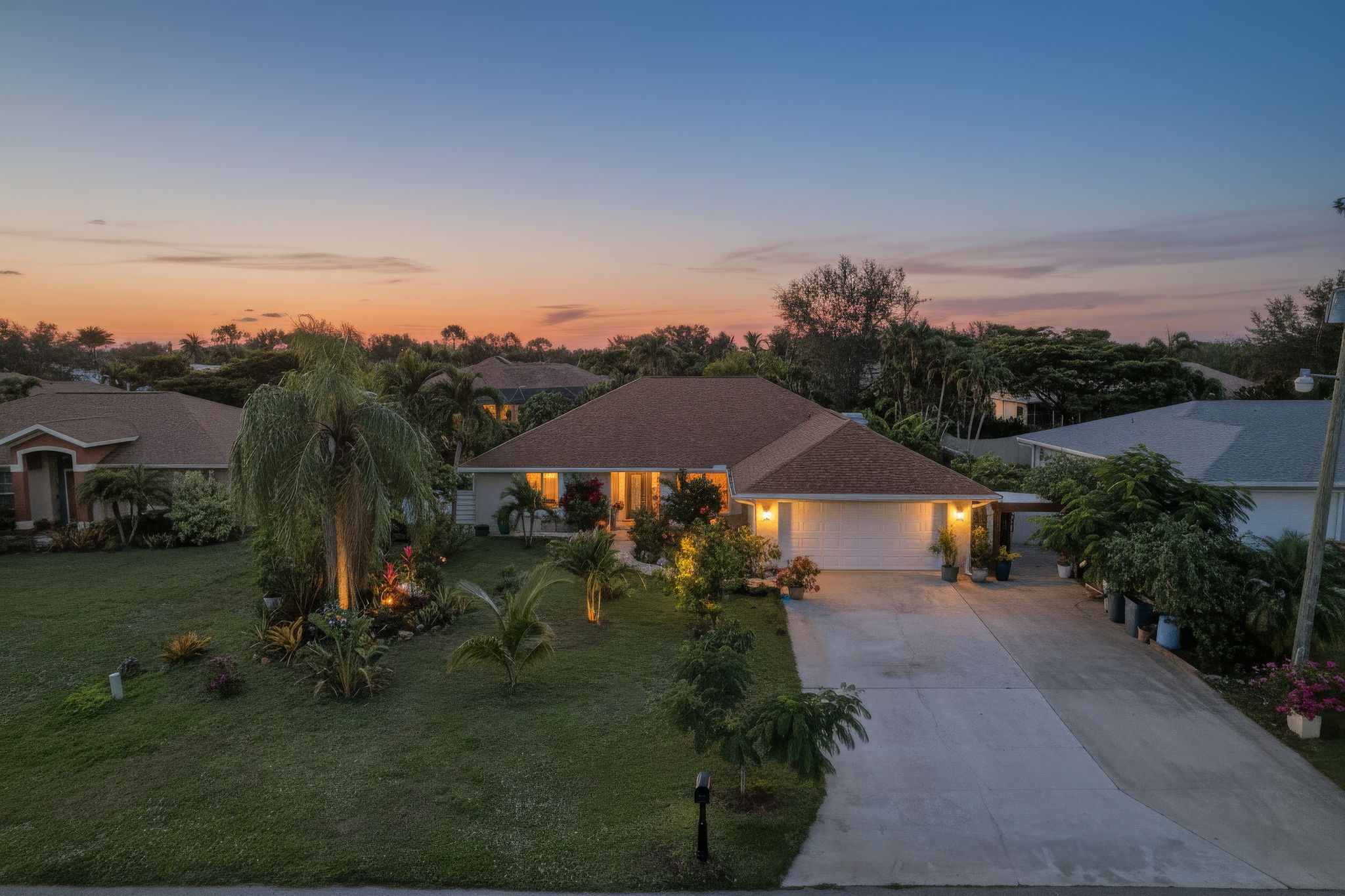 Aerial Front Exterior 1-dusk