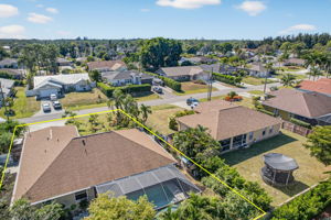 Aerial Rear Exterior - lot line