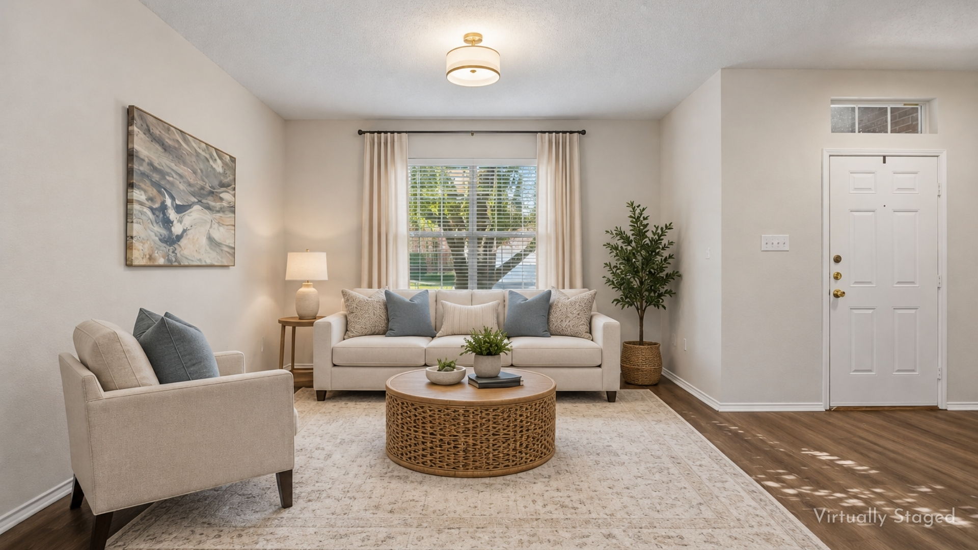 10617 Gleneagles formal living virtually staged
