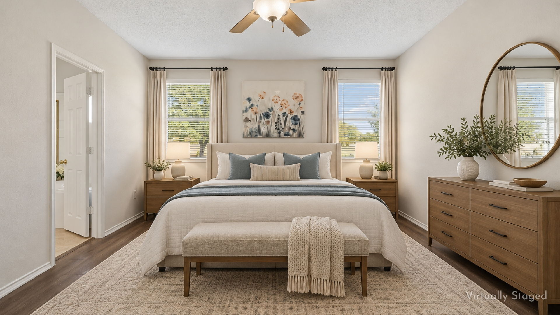 10617 Gleneagles Primary Bedroom virtually staged