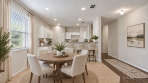 10617 Gleneagles casual dining area and breakfast bar virtually staged
