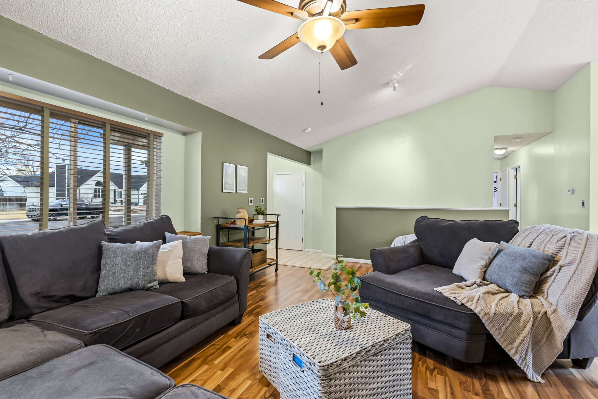 The open floor plan really lends itself to a great space to live and entertain.