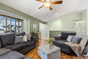 The open floor plan really lends itself to a great space to live and entertain.