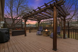 Sneak peak to the fabulous backyard living area.