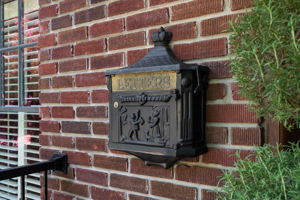 Charming Historic Mailbox on the Front Porch