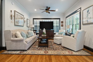 Living Room w/ Large Windows & Great Natural Light
