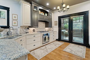 Kitchen Opens to the Back Porch for Outdoor Dining