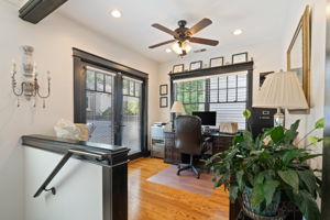 Home Office w/ French Doors to the Rooftop Patio