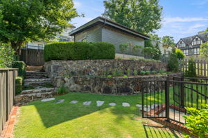 Gorgeous Stone Pathway to the 2-Car Garage
