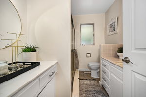 Full Bath w/ Extra Vanity & Shower