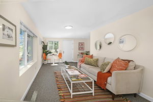 2 Entries to Lower One-Bedroom Dwelling