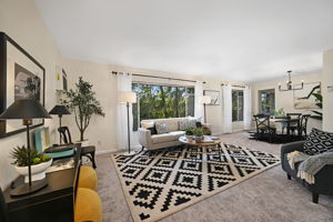 Spacious Living & Dining Rooms