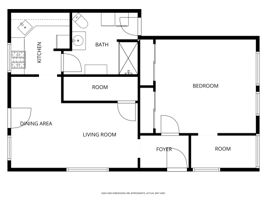 Downstairs Layout (Approximated Graphic)