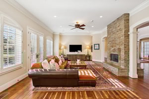 Family Room with Access to Rear Patio