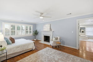 Primary Suite with Wood-Burning Fireplace