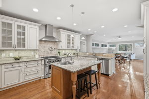 Gourmet Kitchen with Eat-in Island