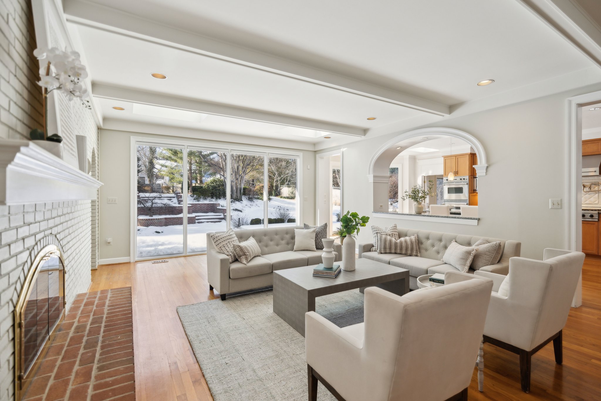 Family Room open to Kitchen