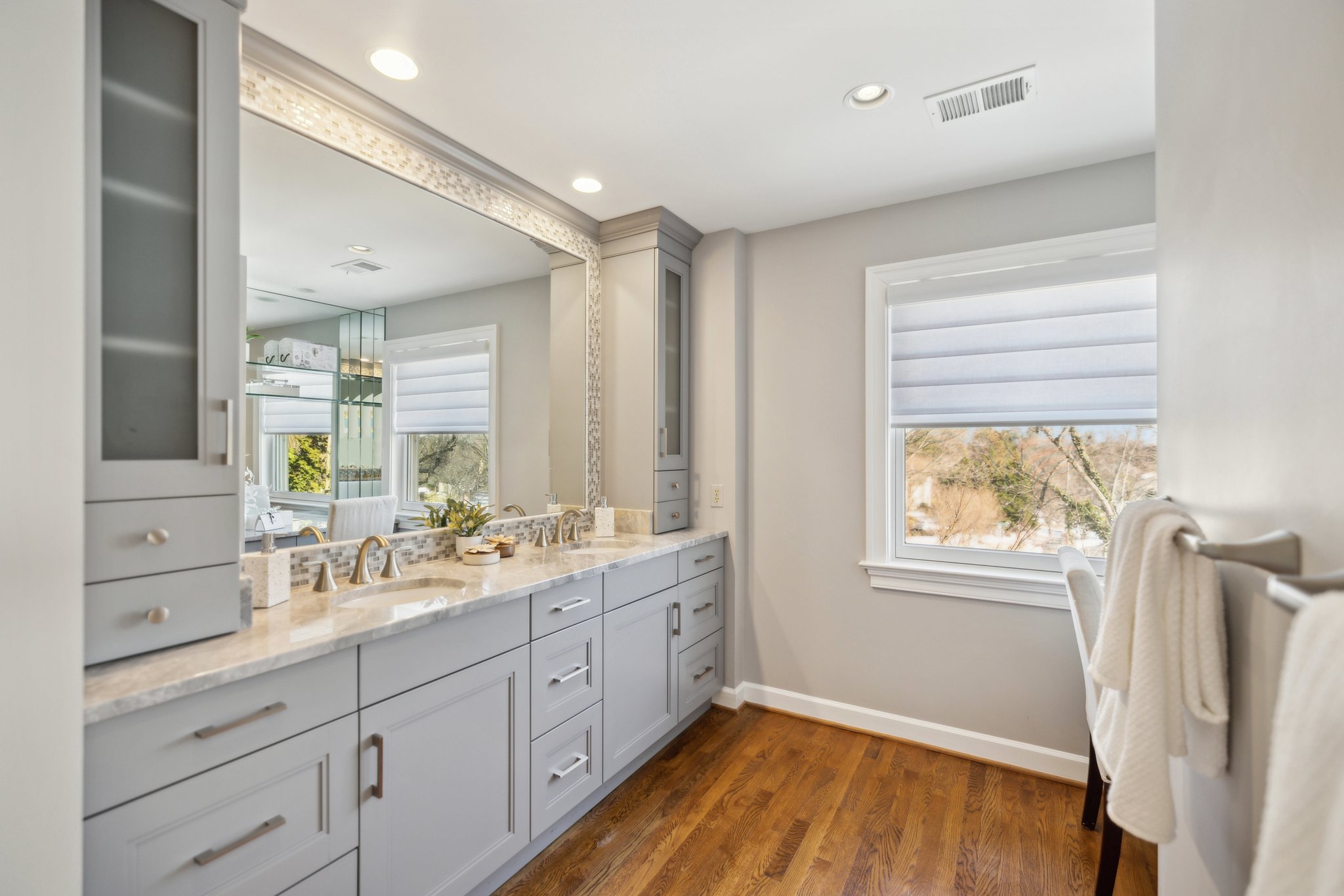 Primary Bathroom with Dual Vanities