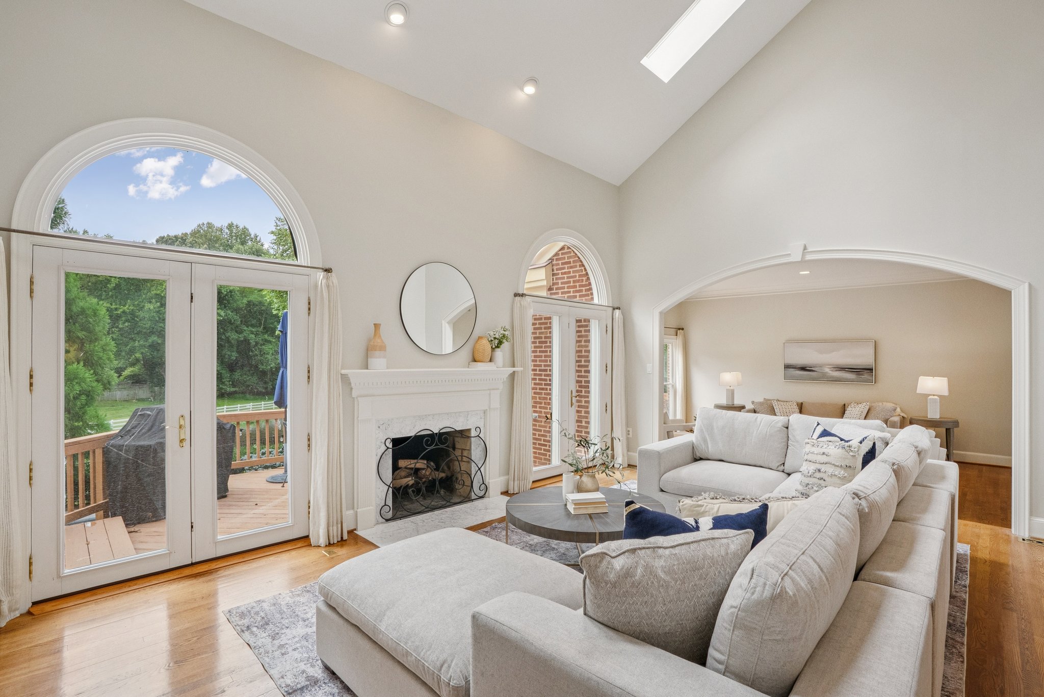 Family Room with views of Community Pond