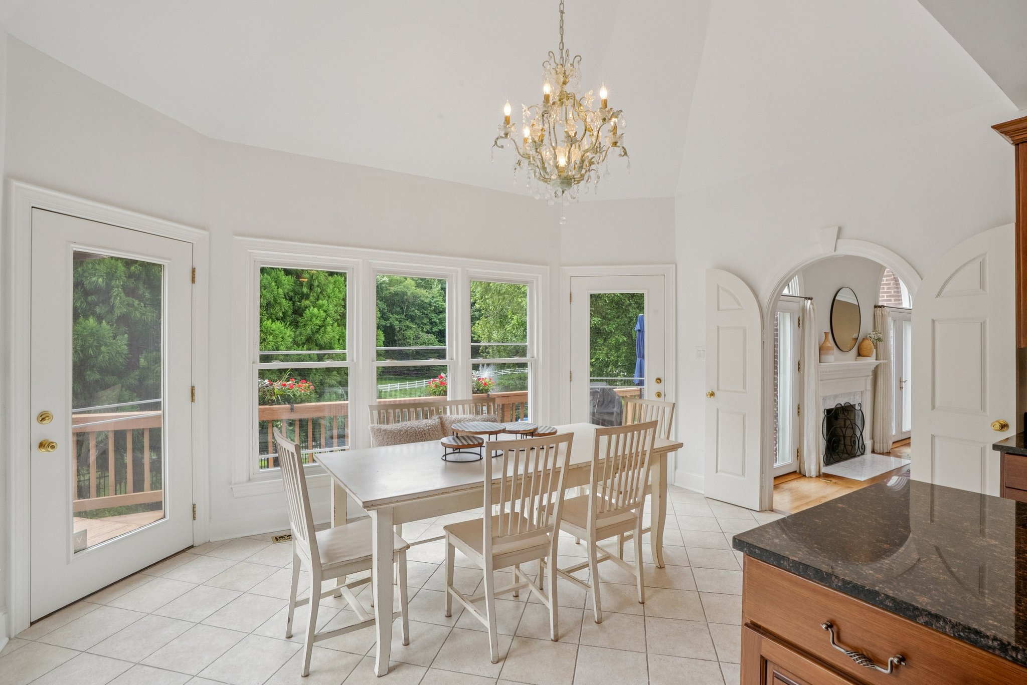 Breakfast Table with Sensational Pond Views