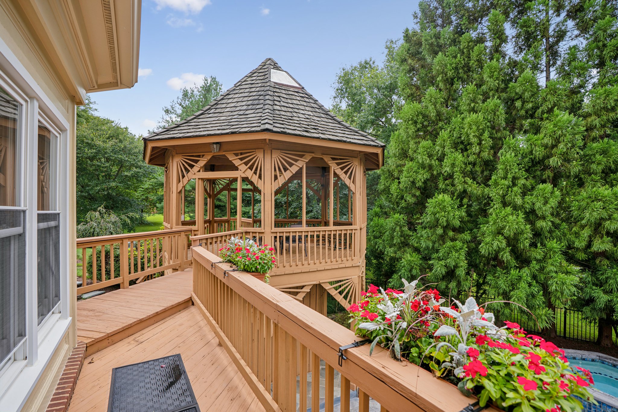Rear Deck leading to Gazebo