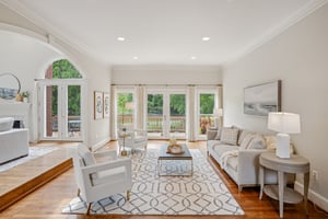 Formal Living Room with Access to Deck