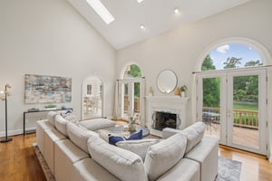 Great Room with Wood-Burning Fireplace