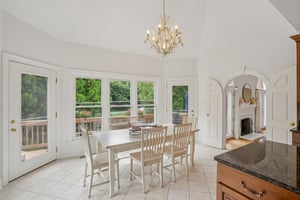 Breakfast Table with Sensational Pond Views