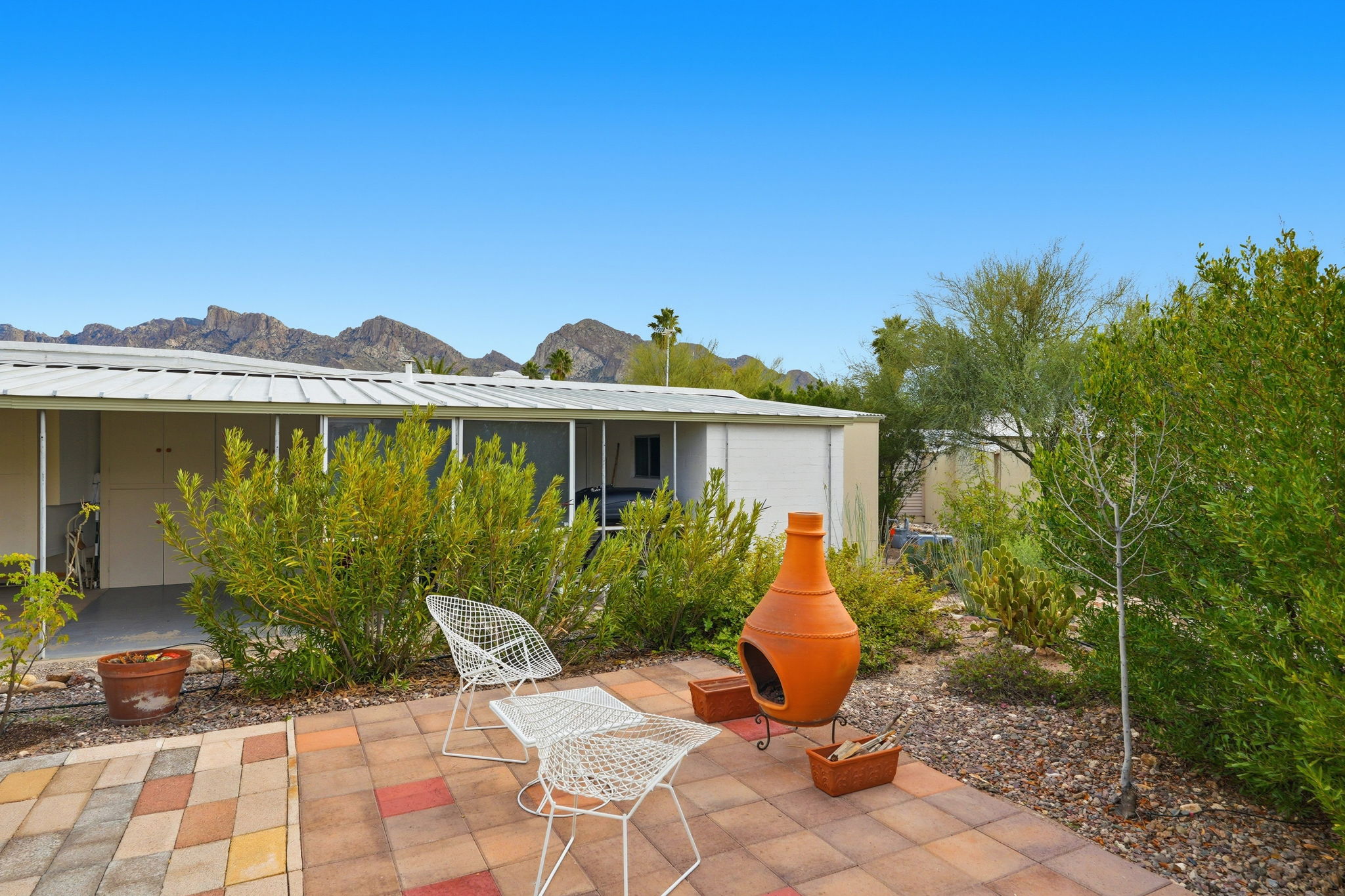 Enjoy a cozy fire in the backyard