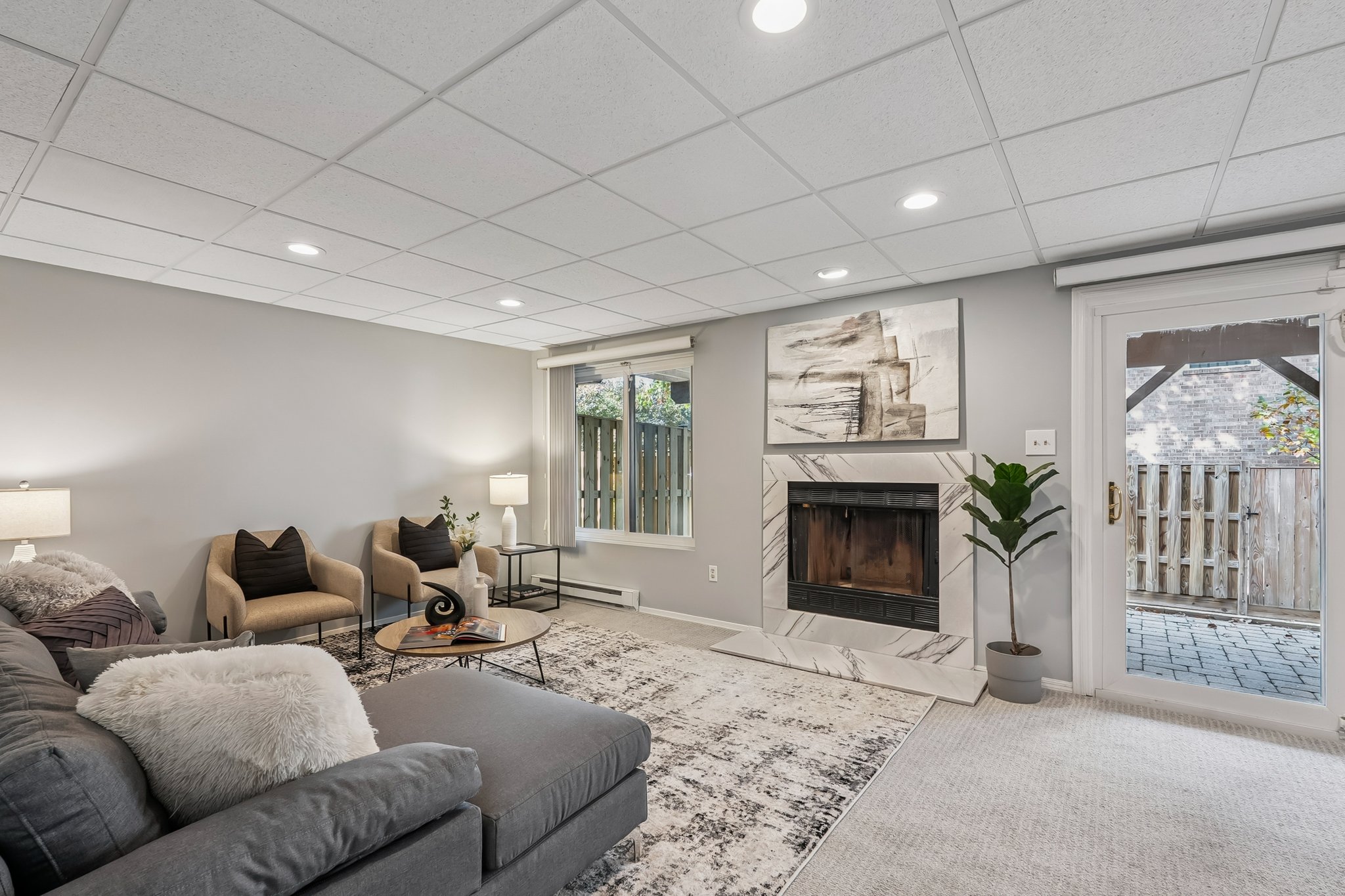 Walk Out Lower Level with Gas Fireplace