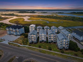 Ocean Side Aerial Twilight