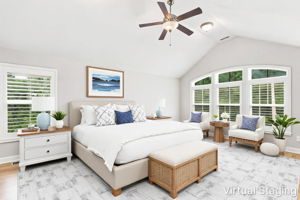 Master Suite Virtually Staged