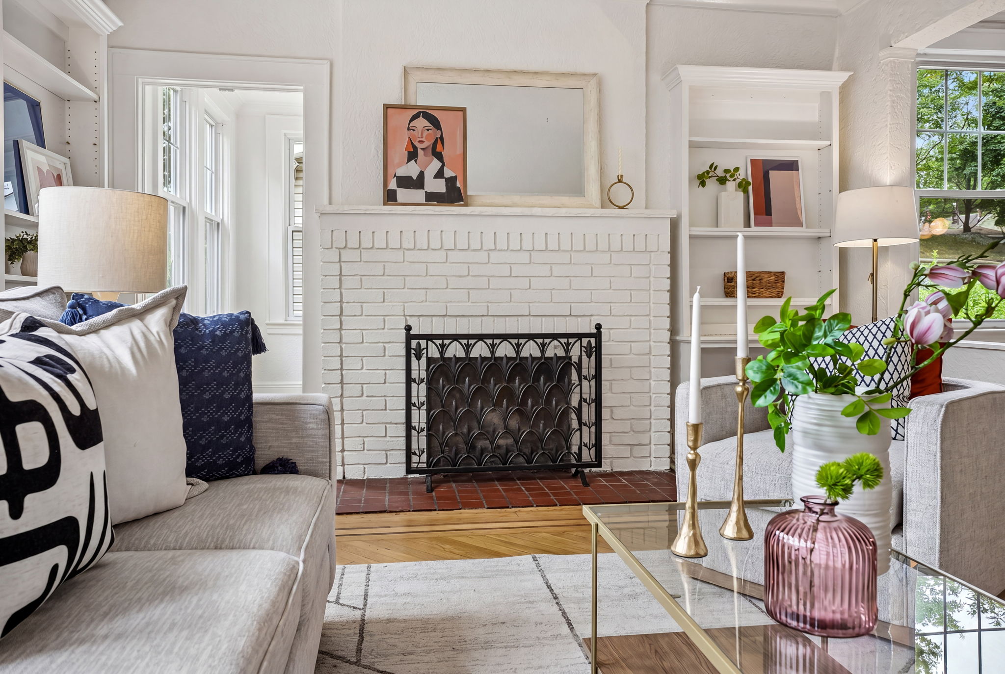 Wood Burning Fireplace