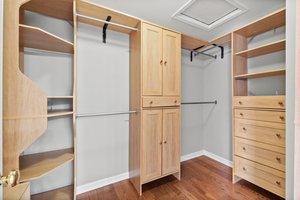 Primary walk in closet