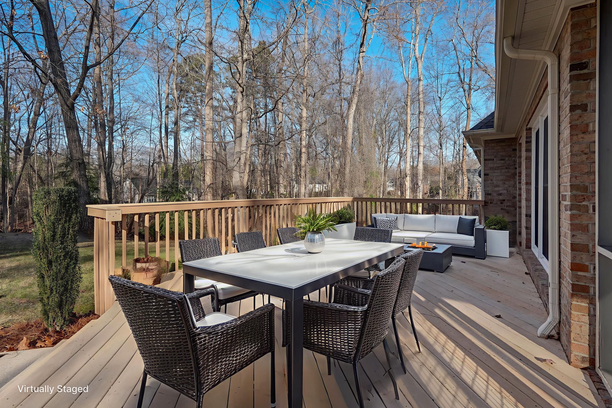 Deck virtually staged