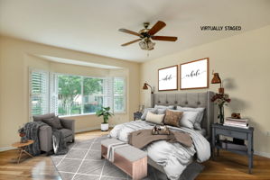 Primary Bedroom Virtually Staged