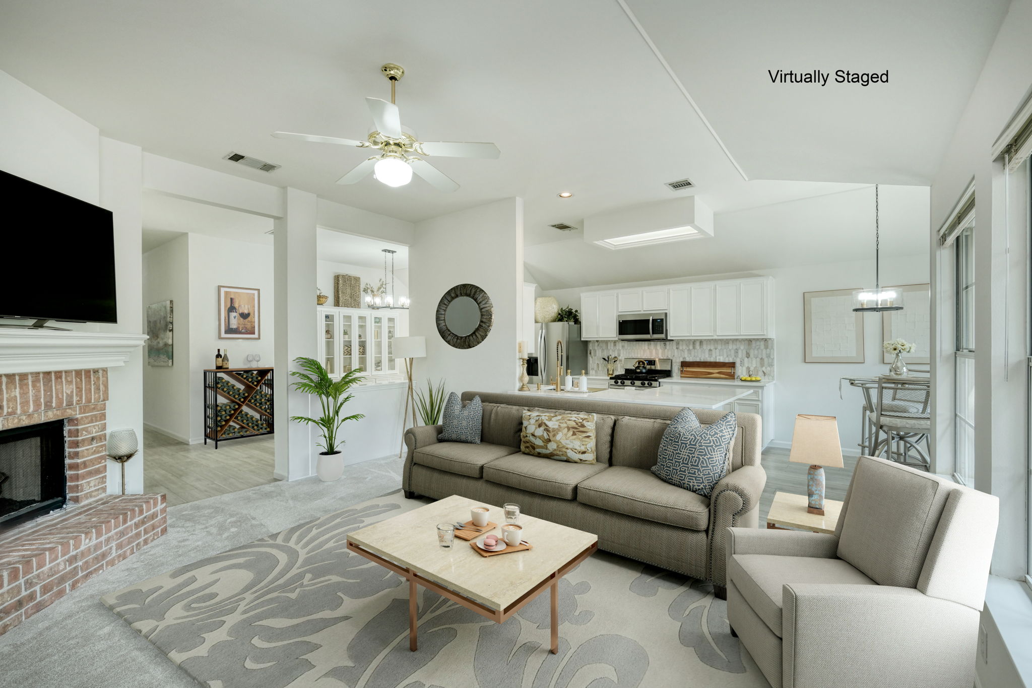 Living Room Virtually Staged