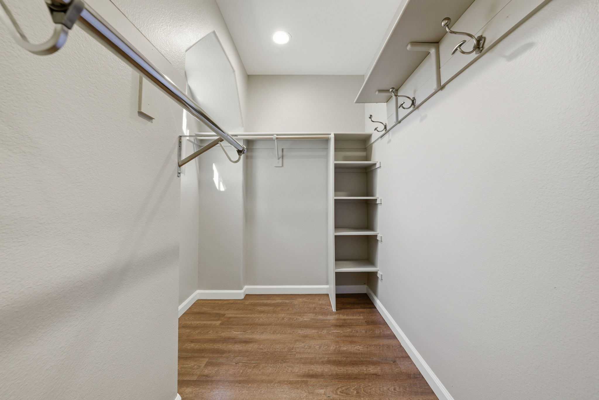 Walkin closet in Primary Suite