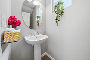 Half bathroom on 1st floor