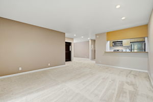 Dining room table can be close to kitchen bar or use as an extra big living room