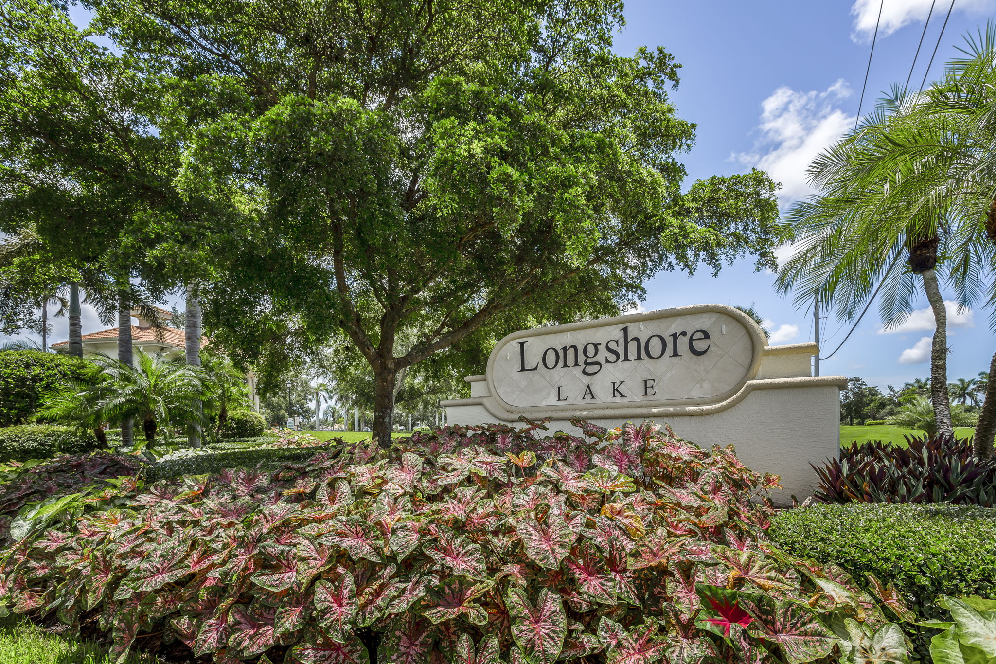 Longshore Lake sign